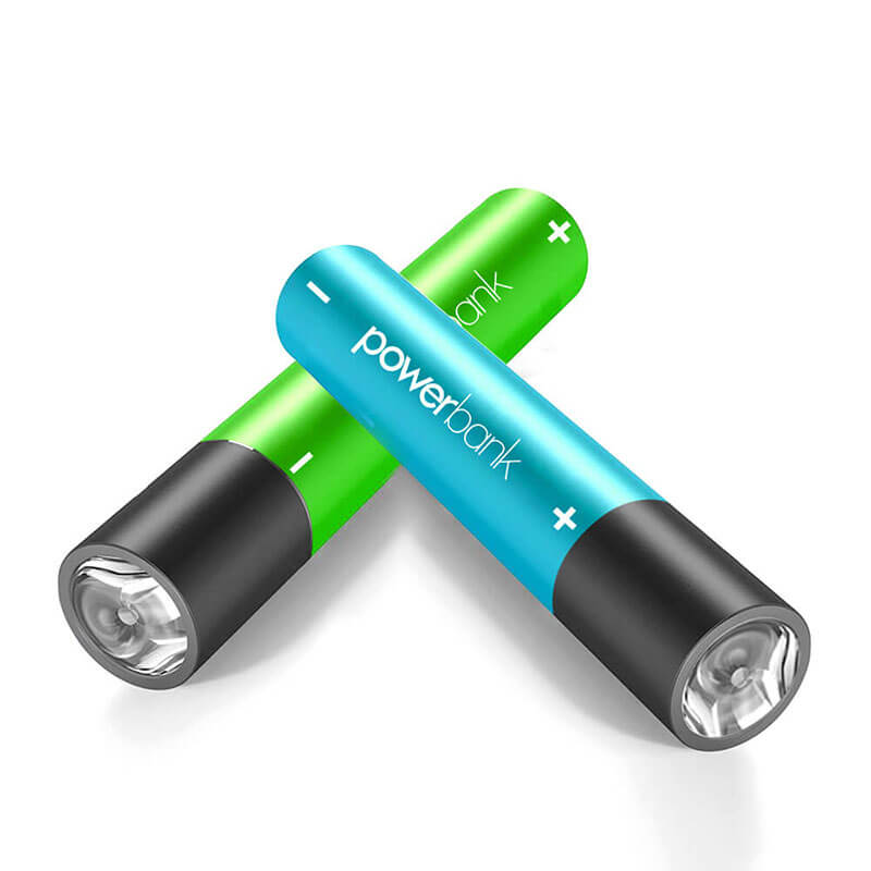 Lipstick-Sized Portable Charger with LED Flashlight