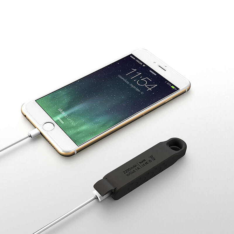 Ultra Compact Waterproof Power Bank Mobile Charger with Key Chain