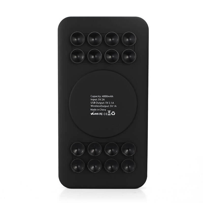 4000MAH/5000MAH/10000MAH Wireless Fast Charging Power Bank with Suction Cup For All Smart Phones
