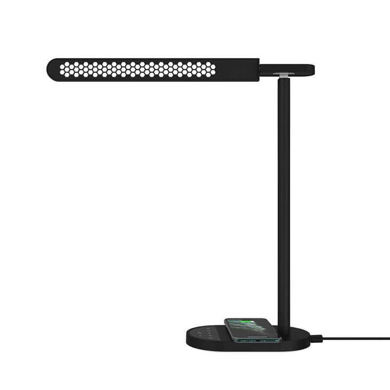 LED Desk Lamp With Wireless Charging Station (For iPhone or Android phone)