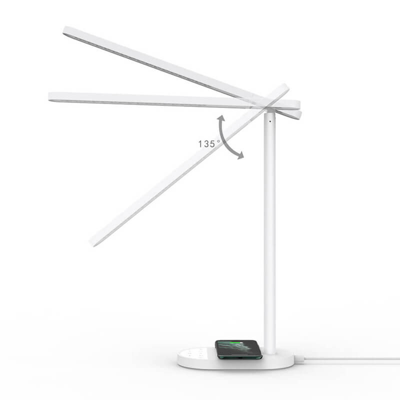 LED Desk Lamp With Wireless Charging Station (For iPhone or Android phone)
