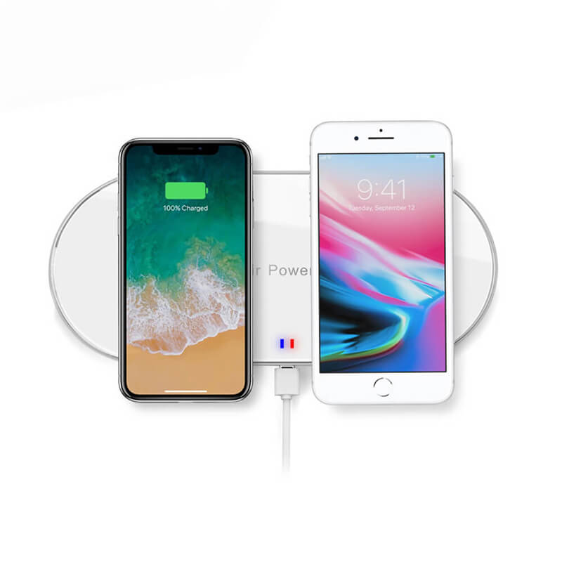Dual Wireless Charging Pad (For iPhone or Android phone)